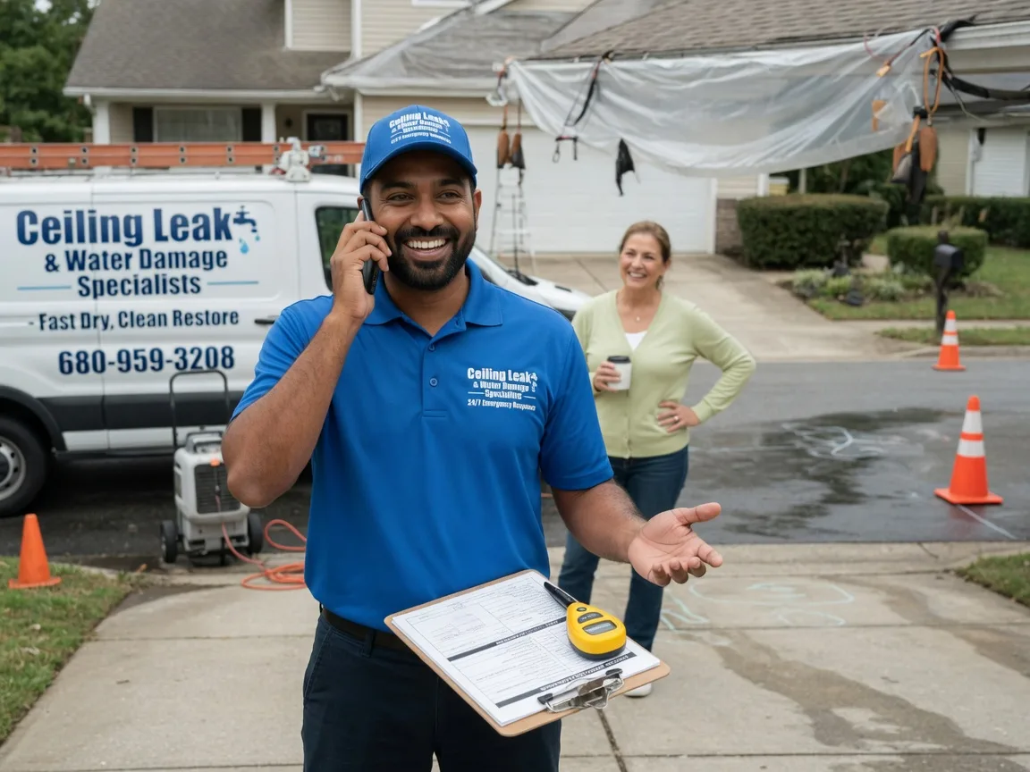 Ceiling Leak Cleanup New Vienna, OH FAQs